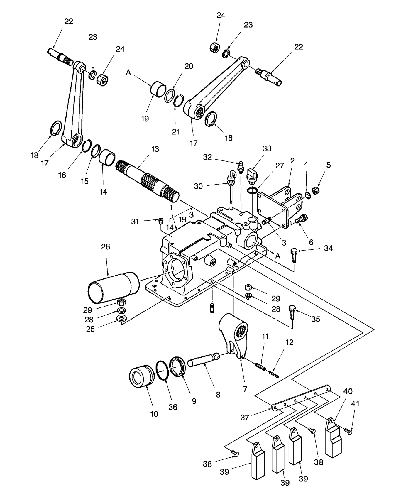 TC30 05A01 HYDRAULIC LIFT COVER & ARMS