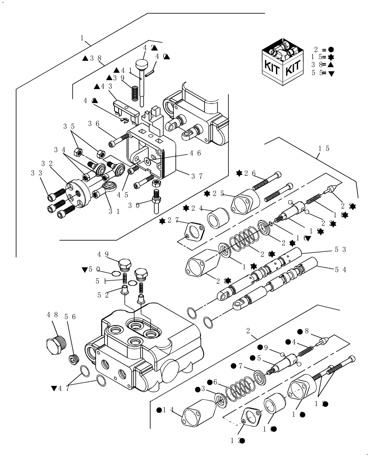 TC35A 07.15.02-TWO-SPOOL-REMOTE-CONTROL-VALVE — BRIM:PARTS_NEW-HOLLAND_1