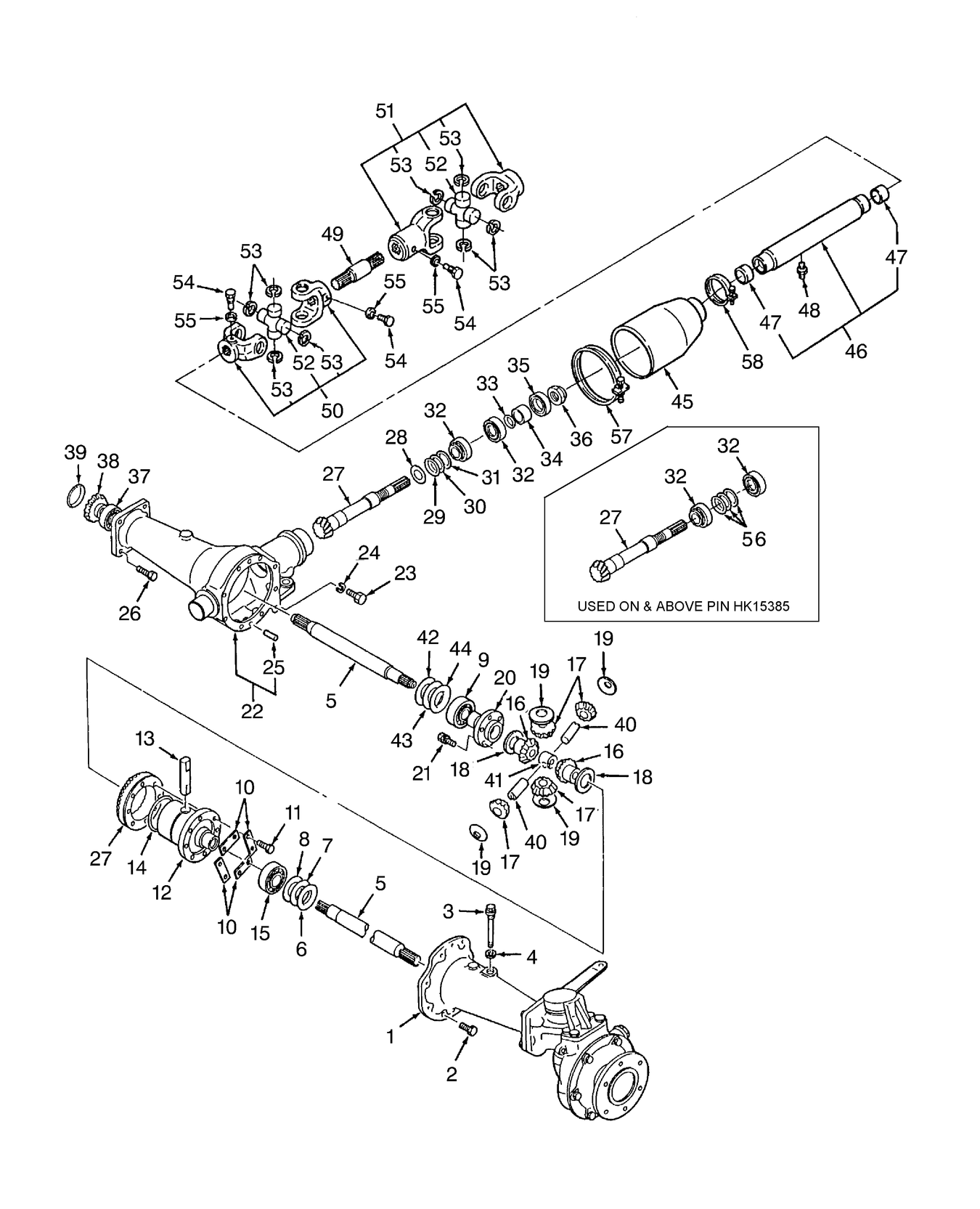 TC30 03B02 FRONT DIFFERENTIAL GEARS (W/ FWD)