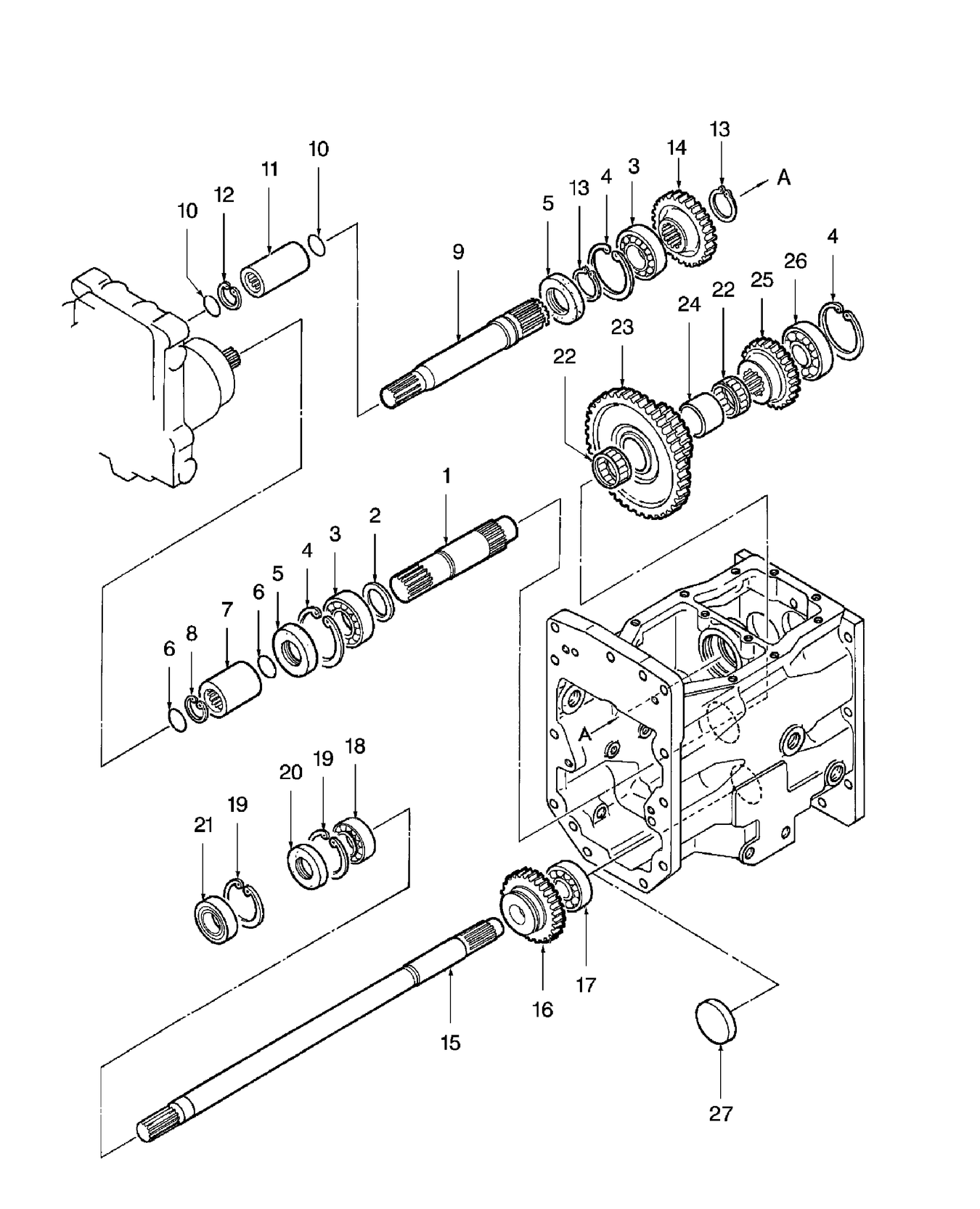 TC30 07D02 FRONT TRANSMISSION GEARS (W/HST)