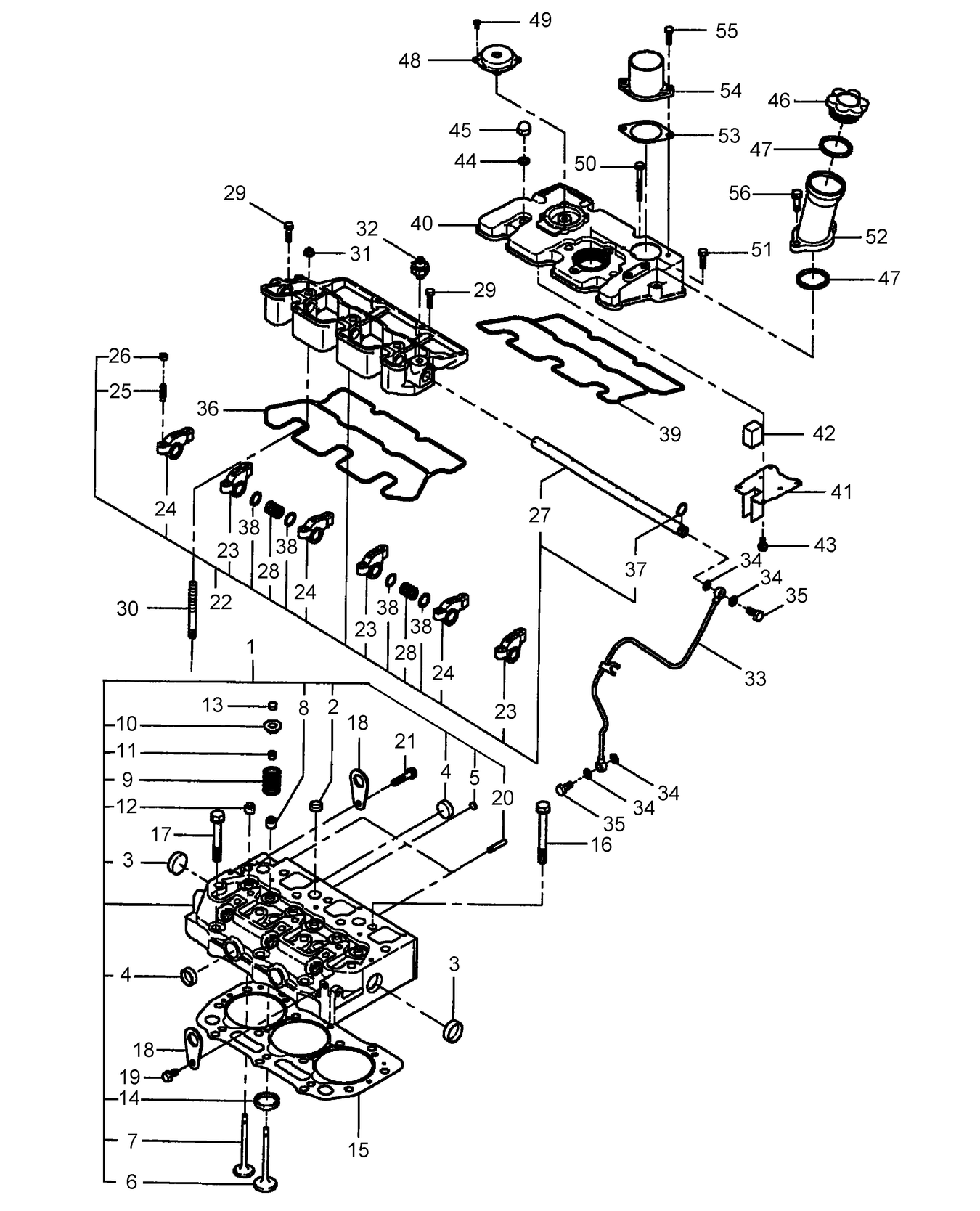 TC30 06C01 CYLINDER HEAD (ON & AFTER SN-HK30001)