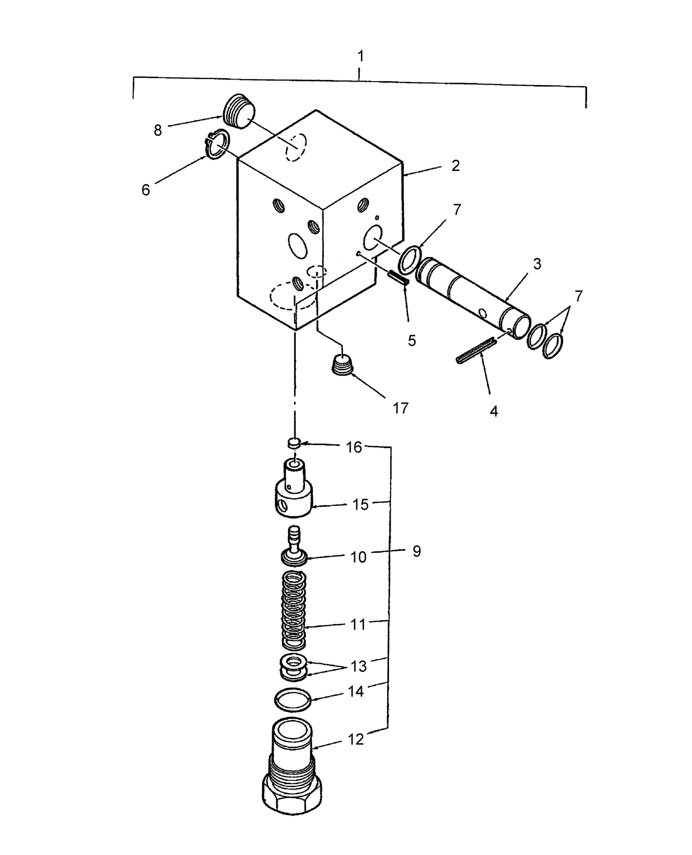 TC30 05K02 MANIFOLD DIVERTER BLOCK (ON & ABOVE P.I.N. HK33383)(SBA340016660)