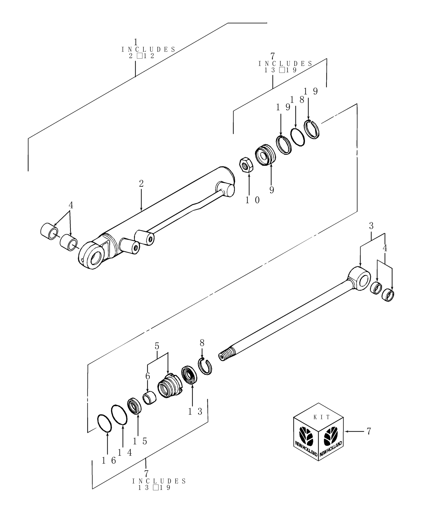 TC30 03C04 POWER STEERING CYLINDER ASSY. (W/ FWD)