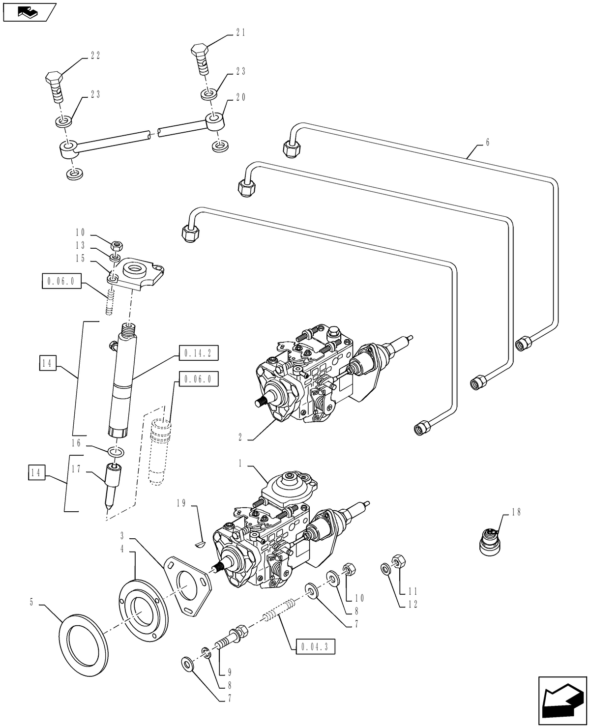 TN70A 0.14.0[01]-FUEL-INJECTION-PUMP-ASSEMBLY — BRIM:PARTS NEW-HOLLAND