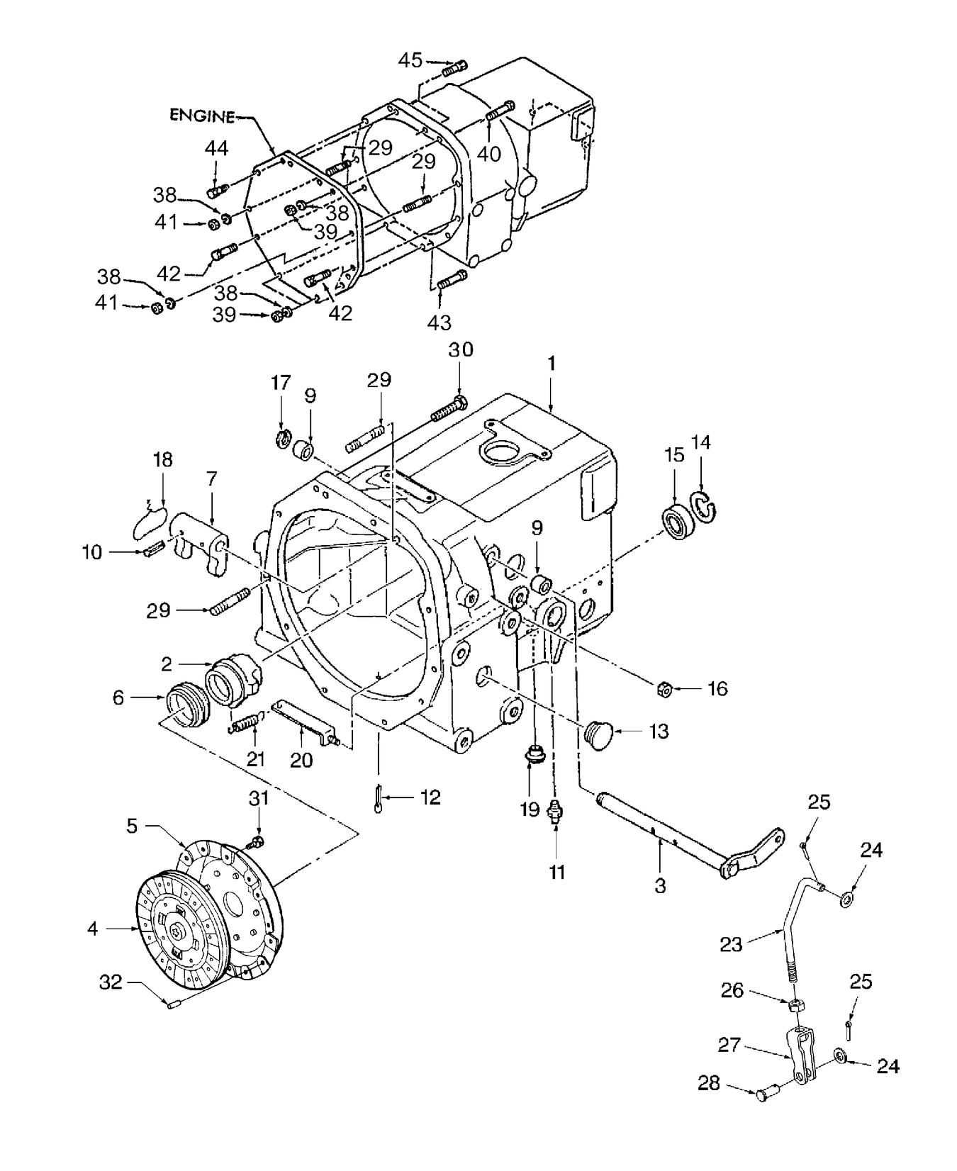 TC30 07A04 CLUTCH & CLUTCH CASE (W/HST)