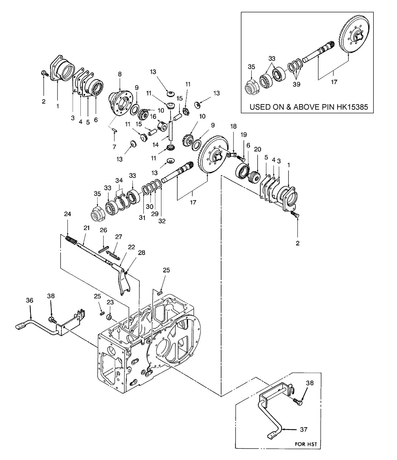 TC30 04B01 DIFFERENTIAL & DIFFERENTIAL LOCK LINKAGE