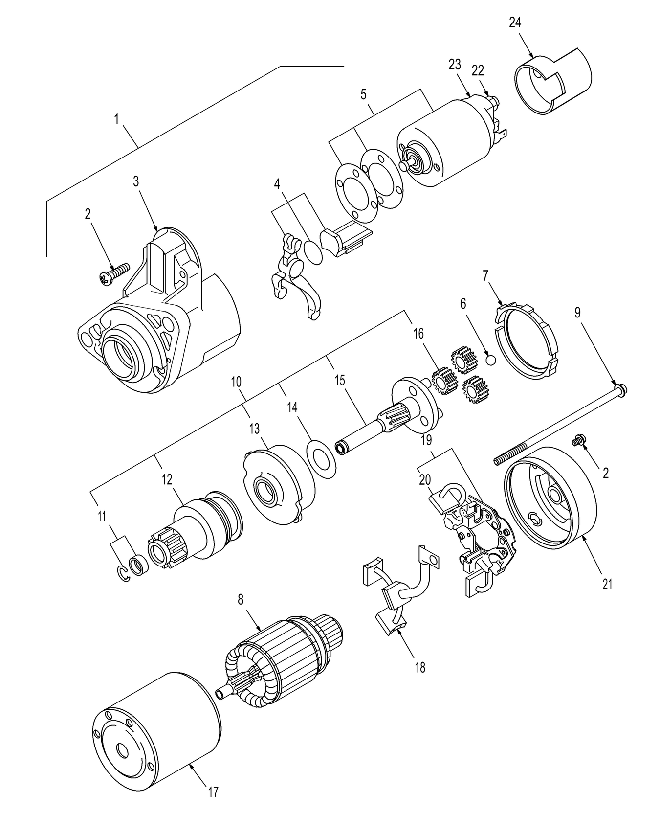 TC30 11D01 STARTING MOTOR