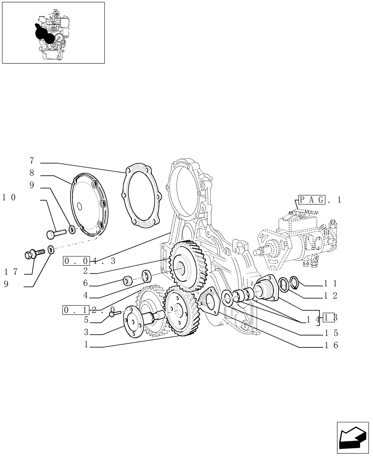 TN70A 0.14.0[02]-FUEL-INJECTION-PUMP-DRIVE-GEARS — BRIM:PARTS NEW-HOLLAND