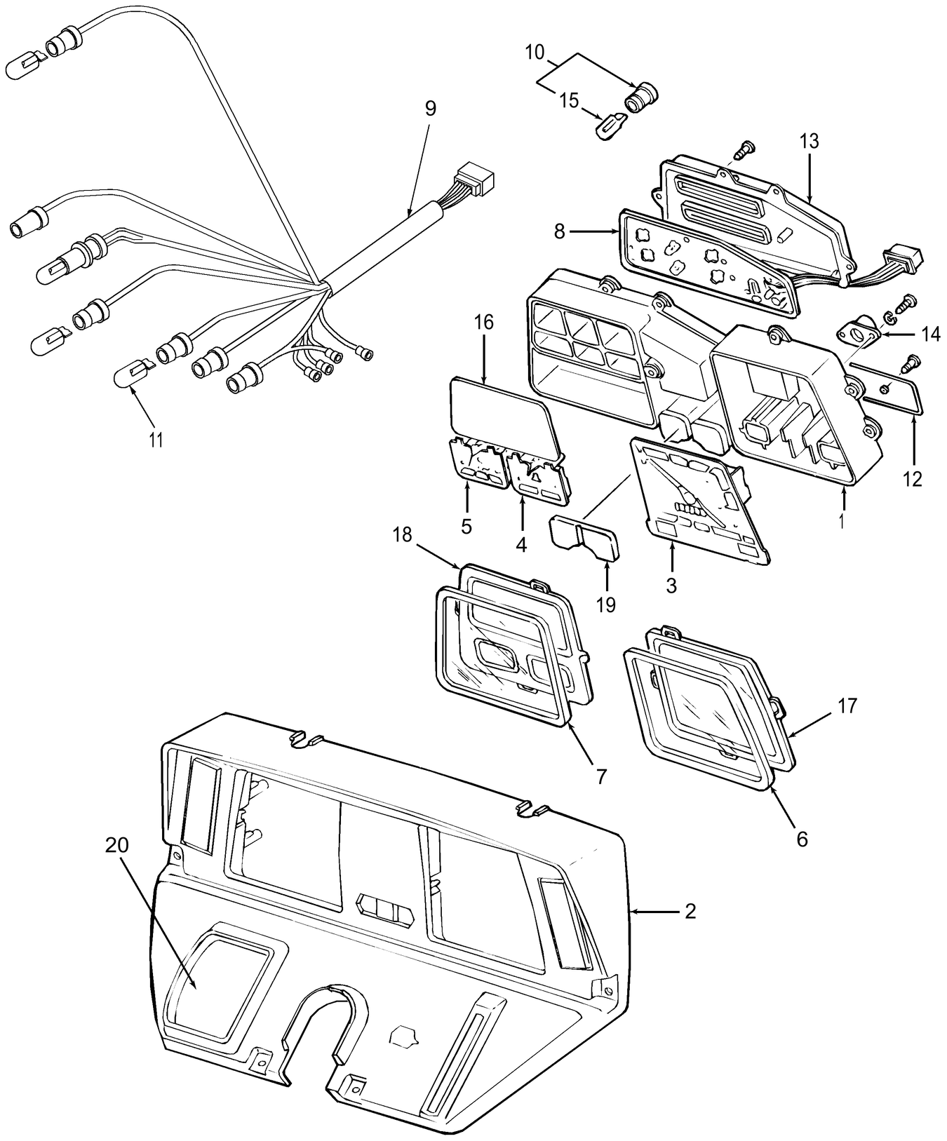 TC30 12A01 INSTRUMENT PANEL