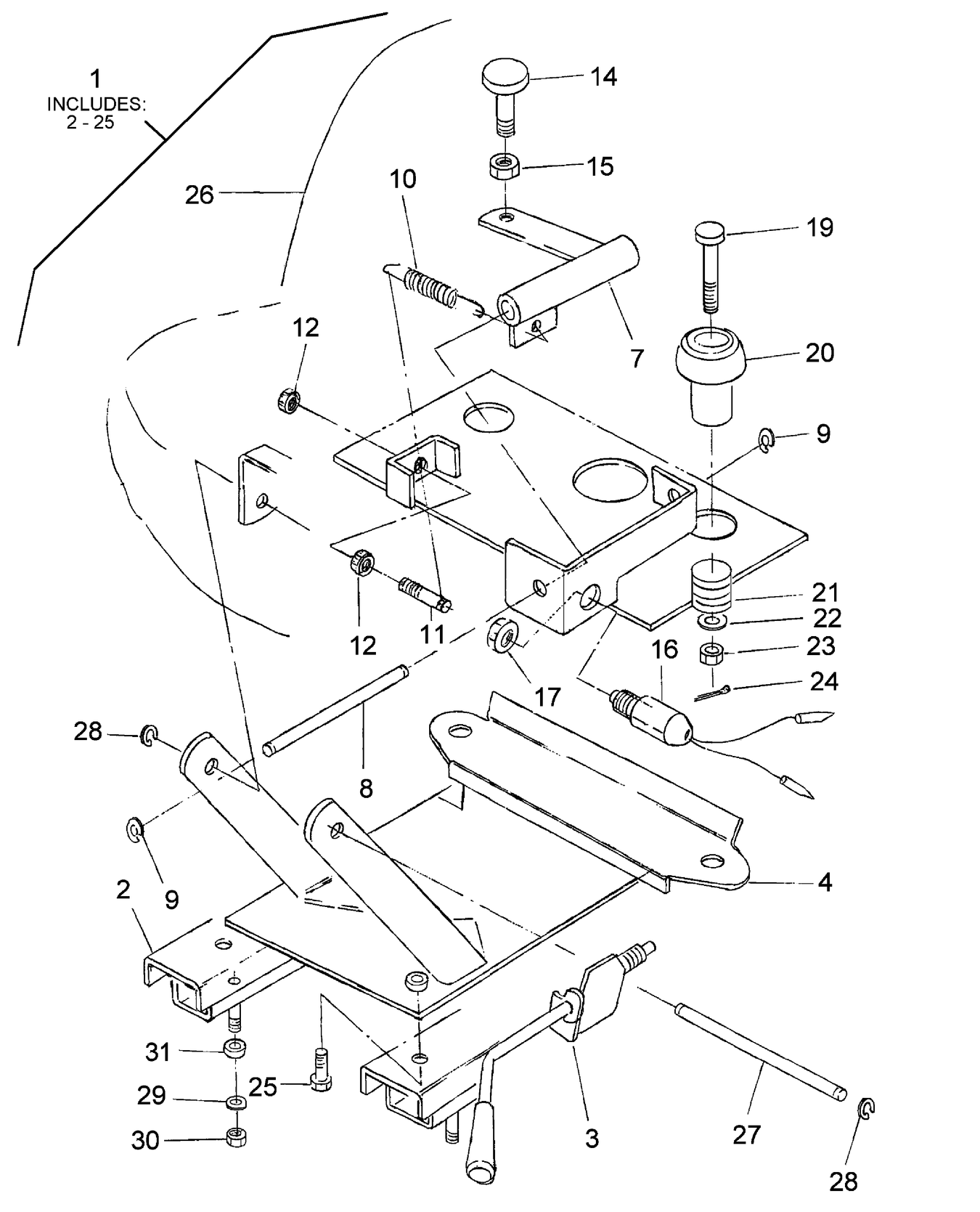 TC30 13A01 SEAT BRACKET