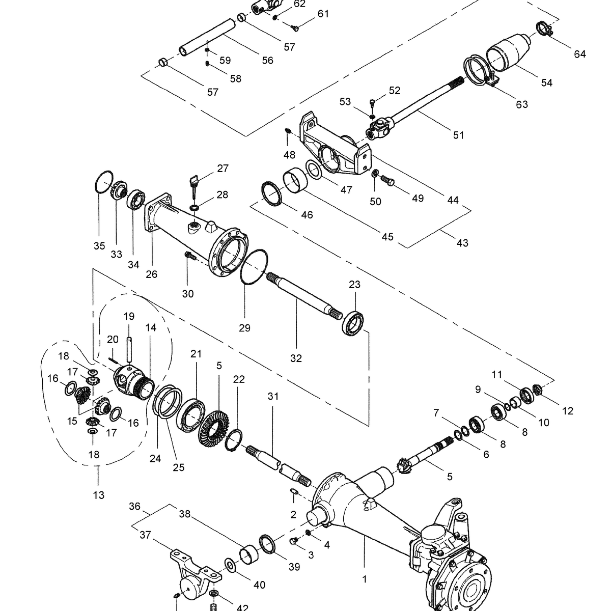 TC34DA 04.05-FRONT-DIFFERENTIAL-GEARS-W/FWD-&-W/SUPER-STEER — BRIM ...
