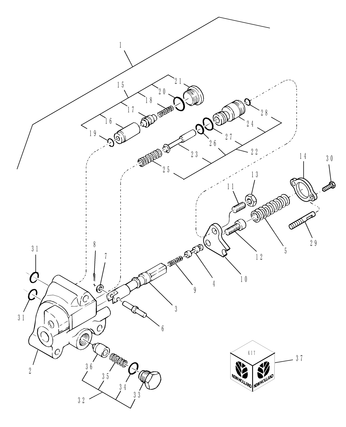 TC30 05H01 HPL CONTROL VALVE ASSEMBLY (ON & ABOVE PIN HK13068)