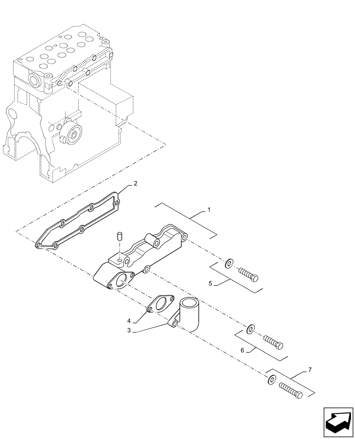 BM25 10.254.01-INLET-&-OUTLET-MANIFOLD — BRIM:PARTS NEW-HOLLAND