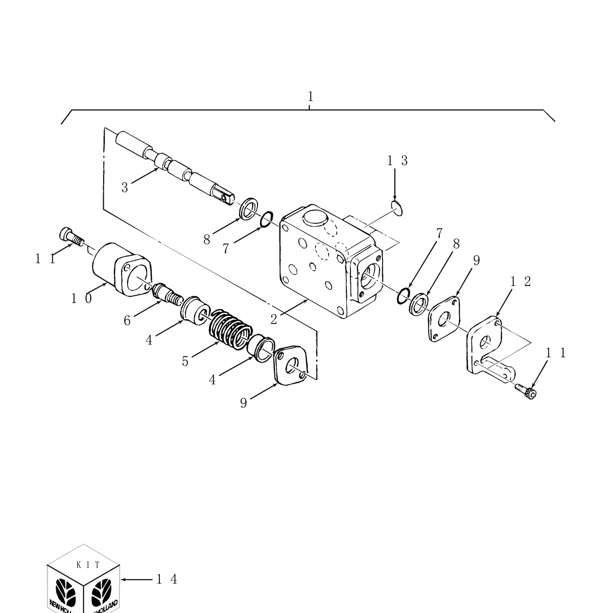 TC30 05D01[A] REMOTE CONTROL VALVE ASSEMBLY — BRIM:PARTS_NEW-HOLLAND_1