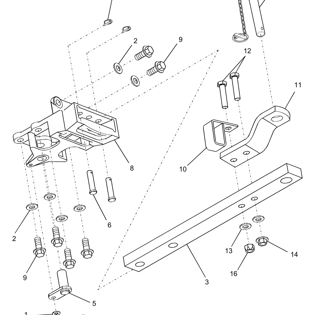 TC40A 09.03-DELUXE-DRAWBAR-ASSEMBLY — BRIM:PARTS NEW-HOLLAND