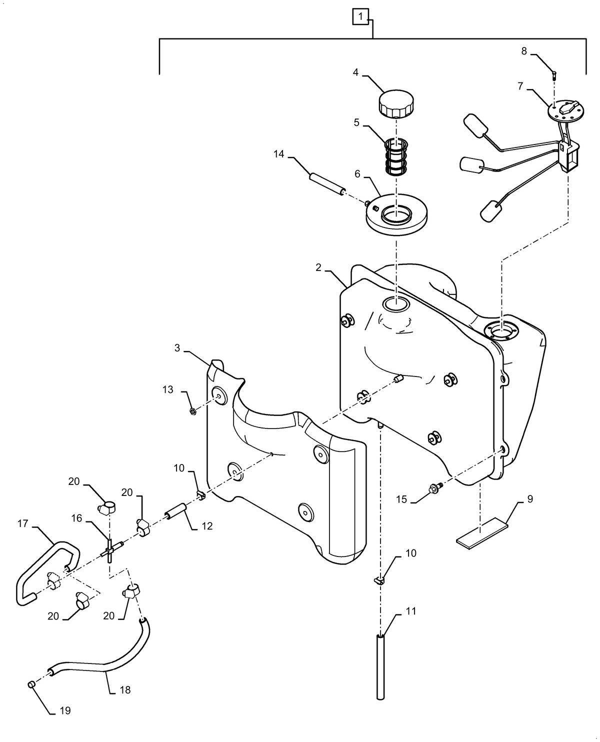 BM25 10.216.01-FUEL-TANK — BRIM:PARTS NEW HOLLAND