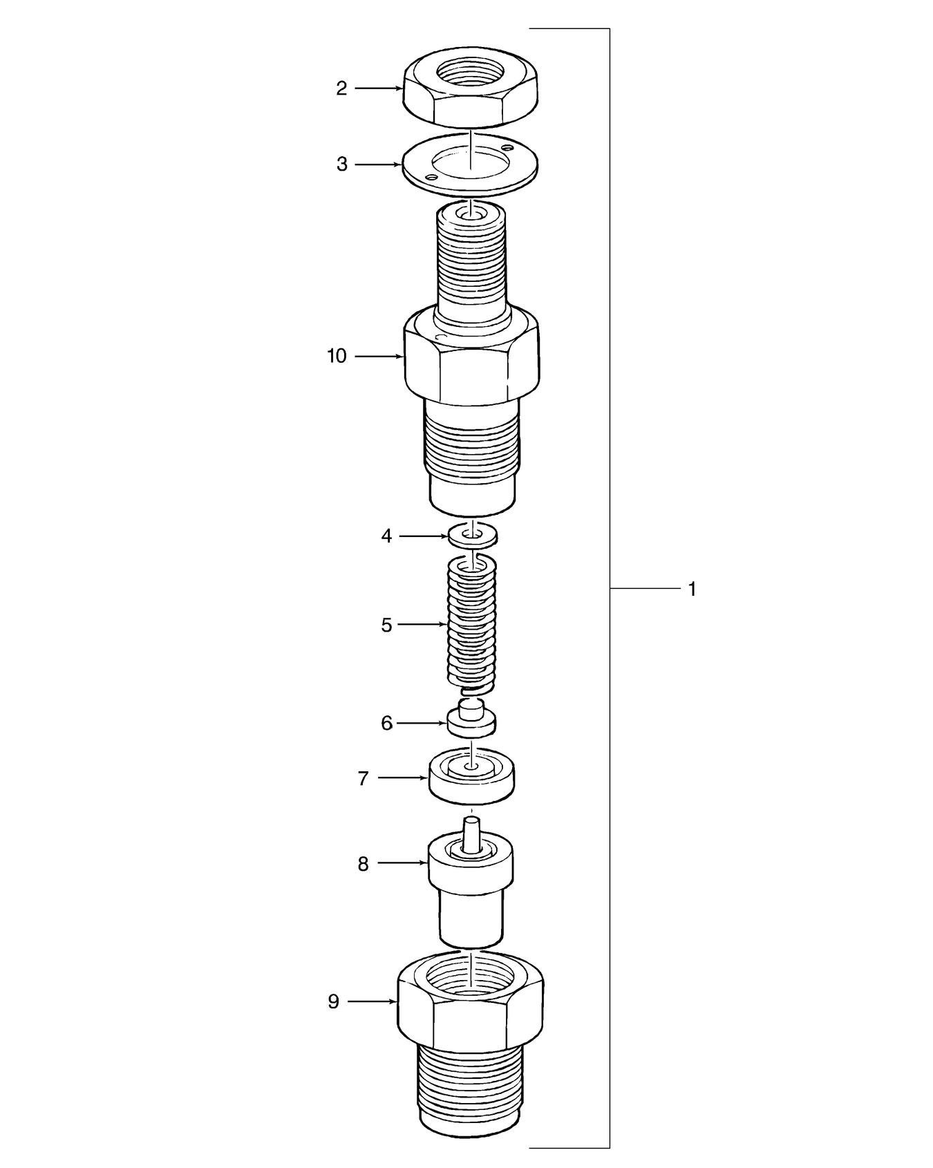 TC30 09C03 FUEL INJECTOR ASSY.