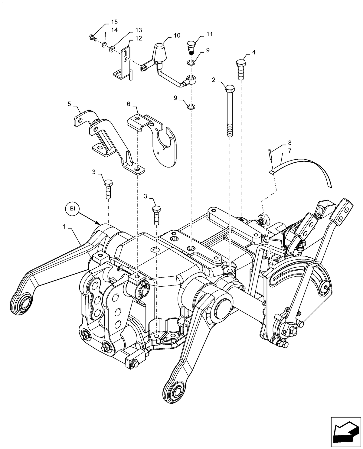 WM50 35.100.AP[10] HYDRAULIC LIFT ASSY (WITH FCV AND RVO 500CC) — BRIM ...