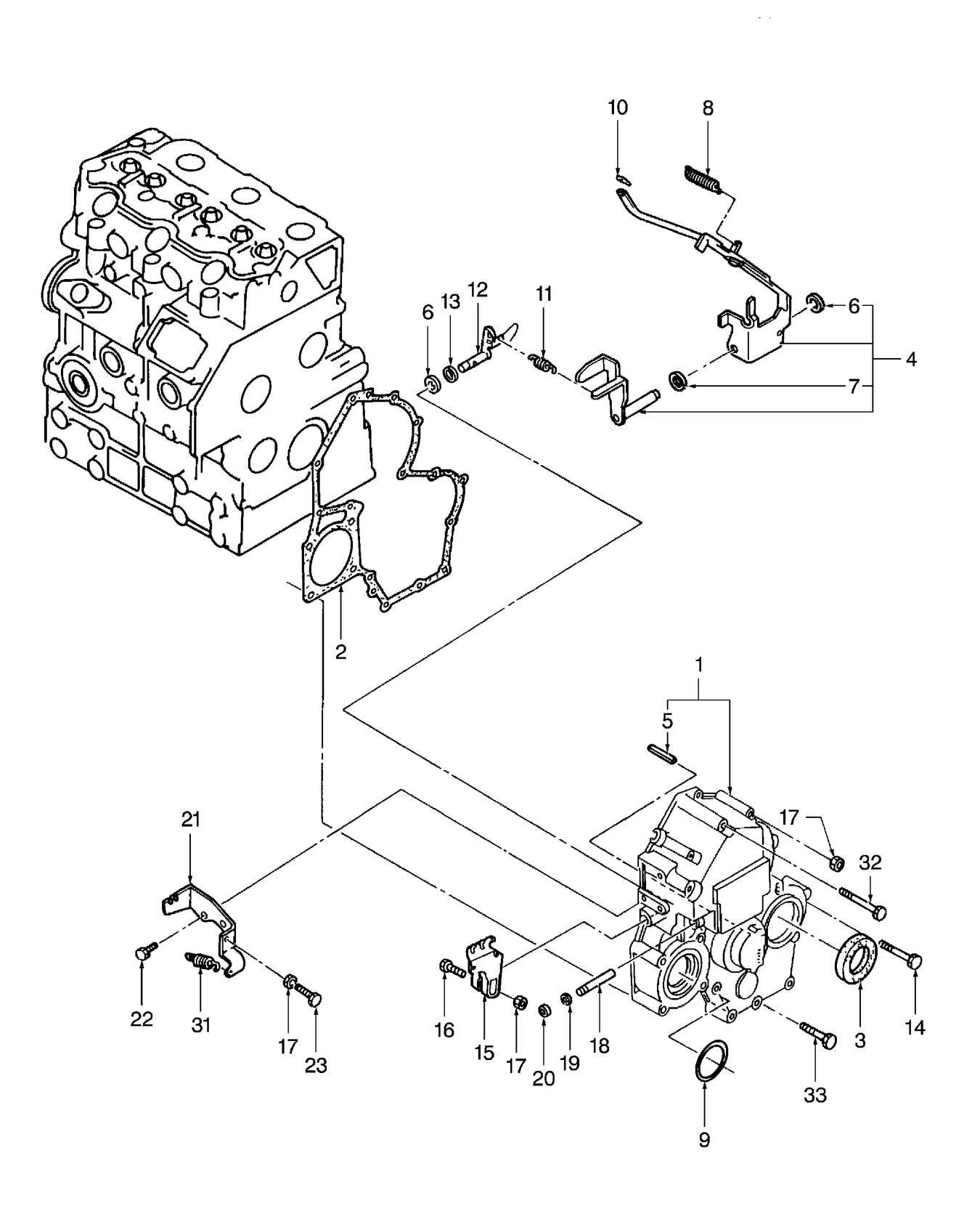 TC30 06E01 TIMING GEAR CASE