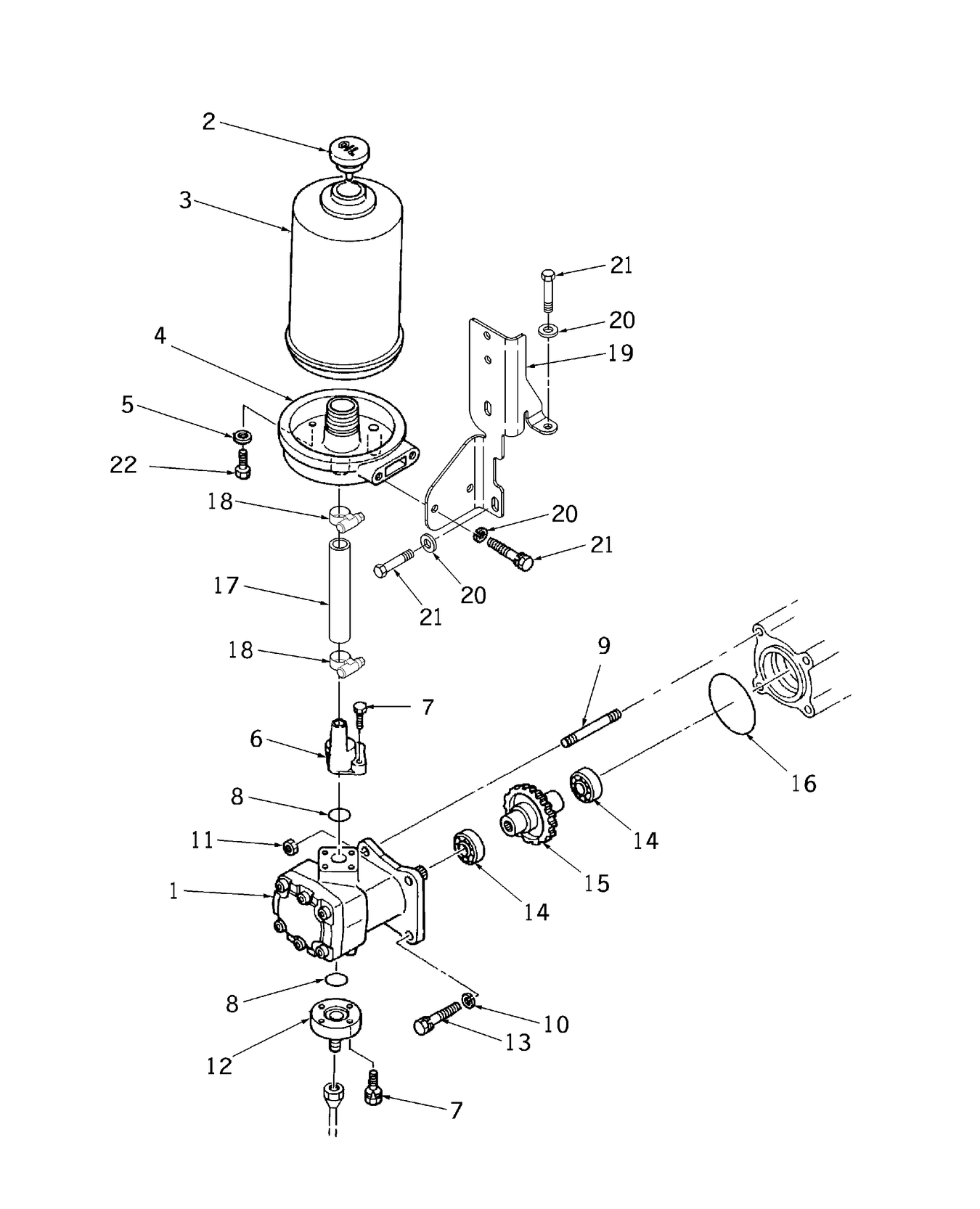 TC30 03C02 POWER STEERING PUMP