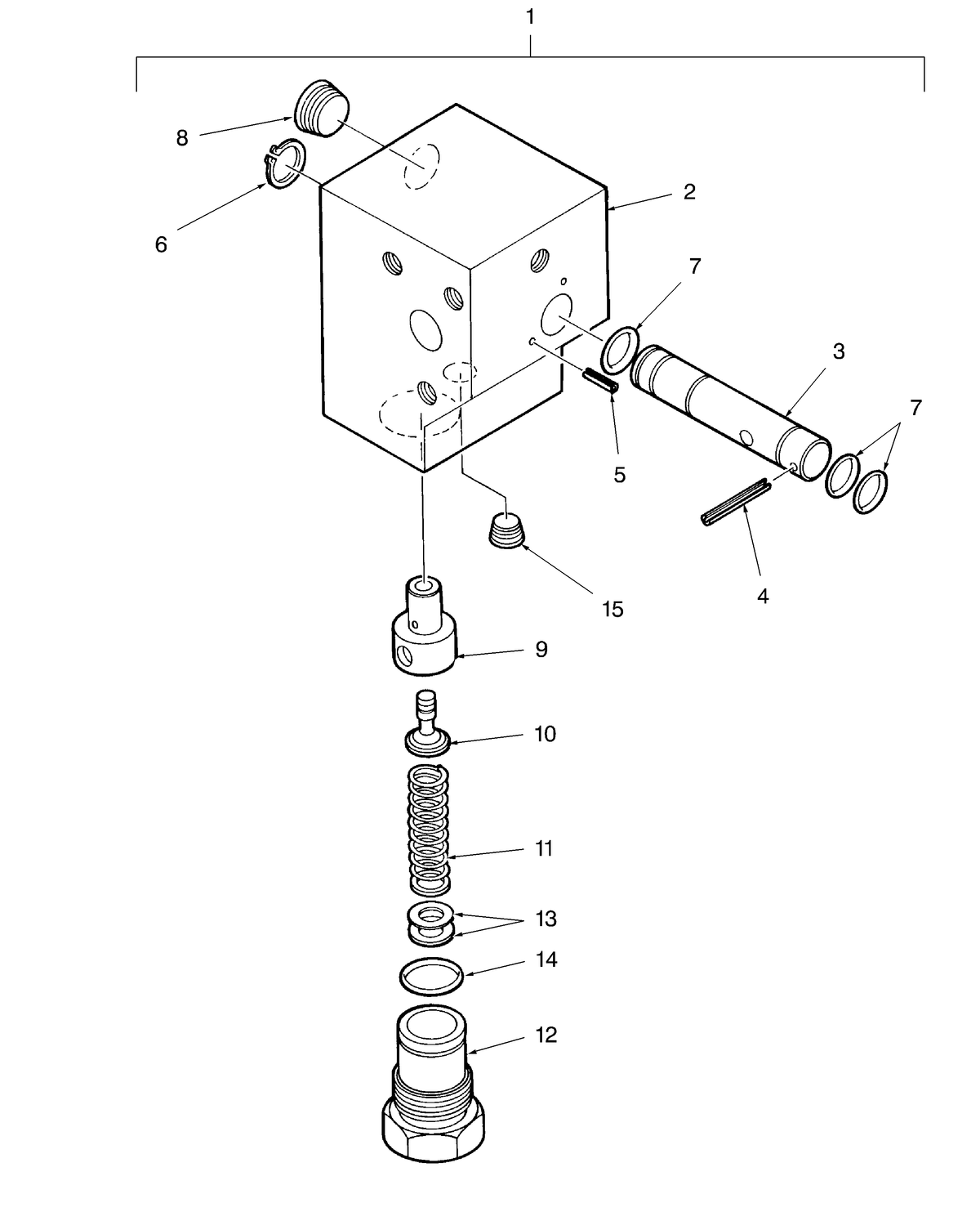 TC33DA 07.10-MANIFOLD-DIVERTER-BLOCK-SBA340015500 — BRIM:PARTS NEW-HOLLAND
