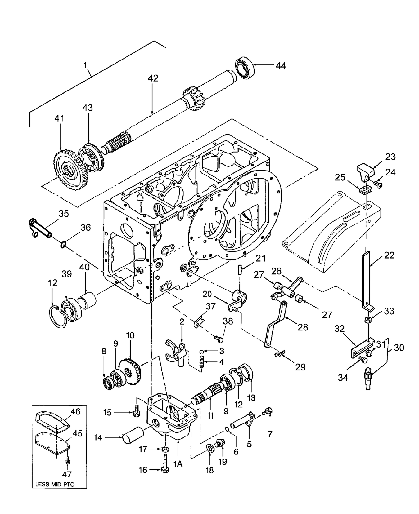 TC30 07F02 MID-PTO (STD W/HST & OPTIONAL W/ 9X3)(710801036)