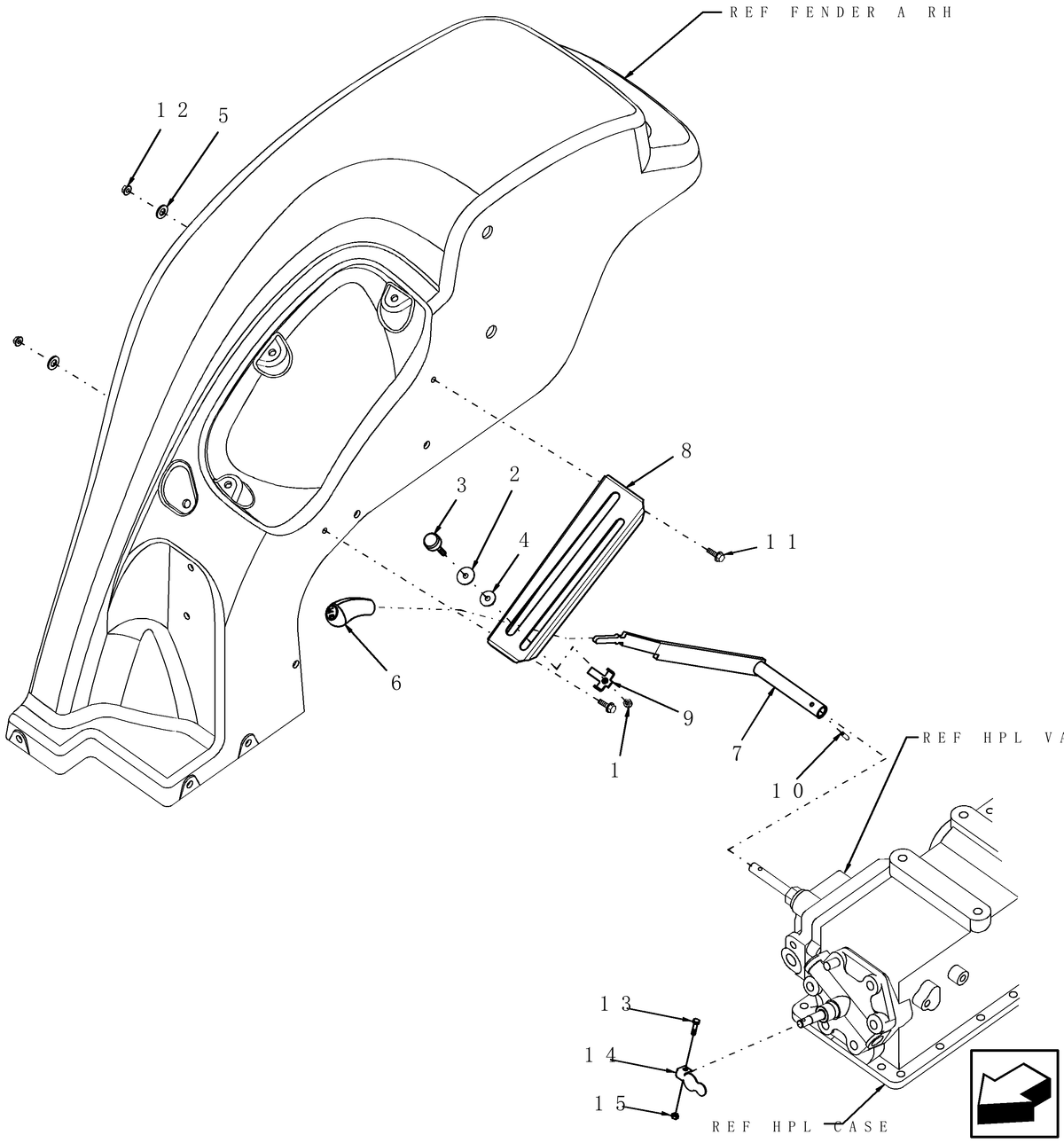 Tc45 Radiator TC45 07.13-HPL-LEVER-ASSEMBLY — BRIM:PARTS NEW-HOLLAND
