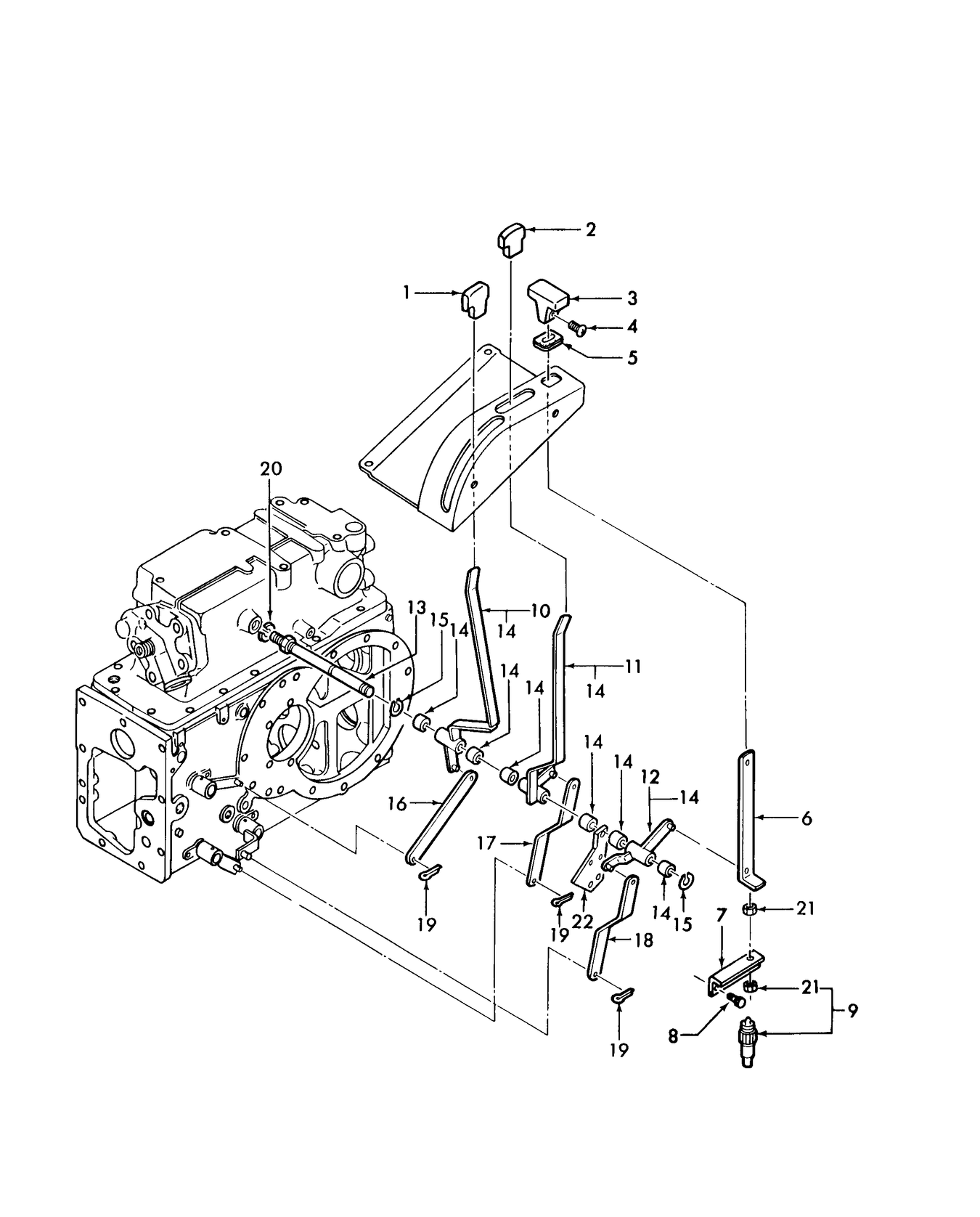 TC30 07J02 LEVERS GEAR SHIFT