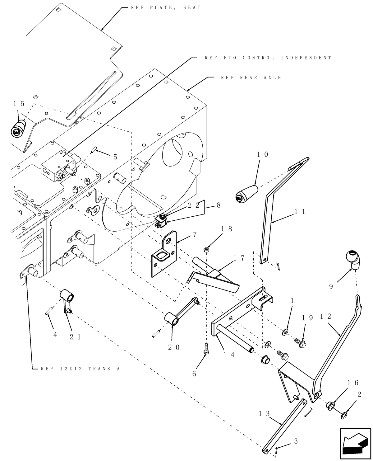 TC40A 03.10-LH-LEVERS — BRIM:PARTS_NEW-HOLLAND_1