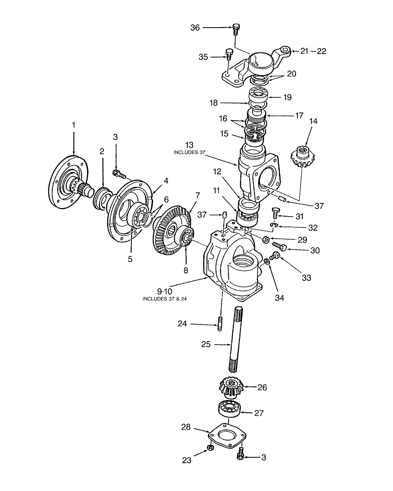 TC30 03B03 FINAL REDUCTION GEARS (W/ FWD)