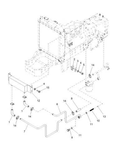 TC29DA OIL COOLER HOSE
