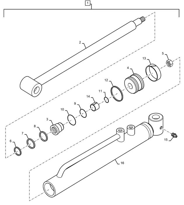 100LC BUCKET CYLINDER