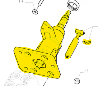 Image of 47135741 STEERING COLUMN 