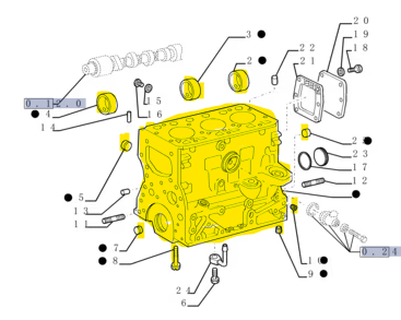 Image of 504060436 CYLINDER BLOCK 