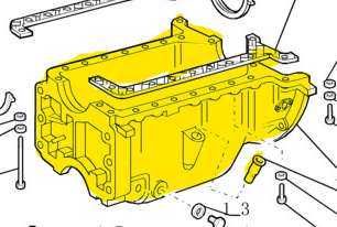 Image of 504086197 ENGINE OIL PAN 