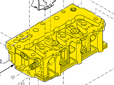 Image of 73379131 CYLINDER HEAD 