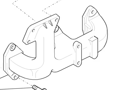 Image of 99440322 EXHAUST MANIFOLD 