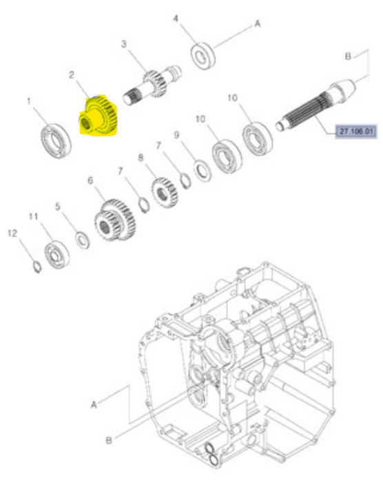 Image of MT40196977 DRIVING GEAR 