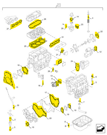 Image of MT40225030 GASKET 