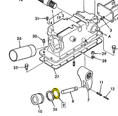 Image of SBA344940020 BACK-UP RING 