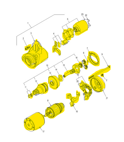 SBAT435853 START MOTOR