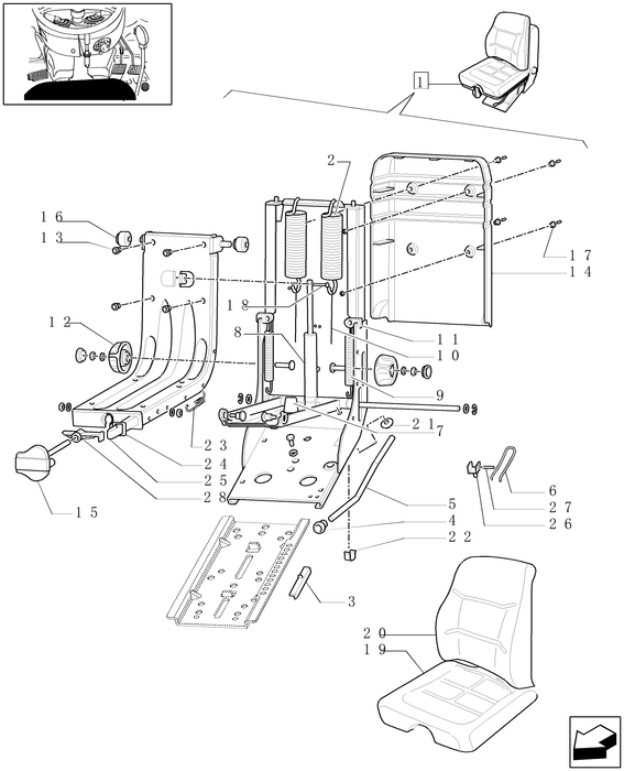 TN60A DRIVER SEAT