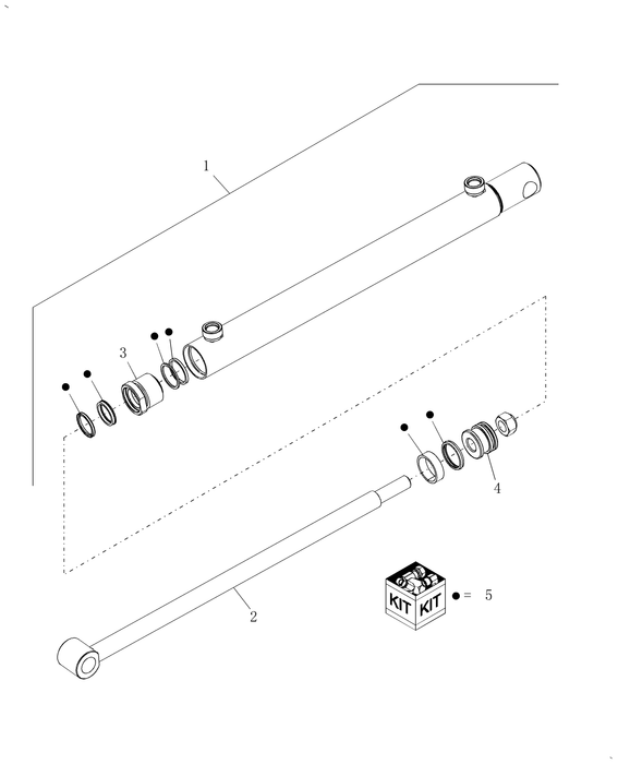 86608110R REMAN-HYD CYLINDER