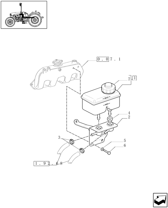 TN70A(2) BRAKE FLUID TANK