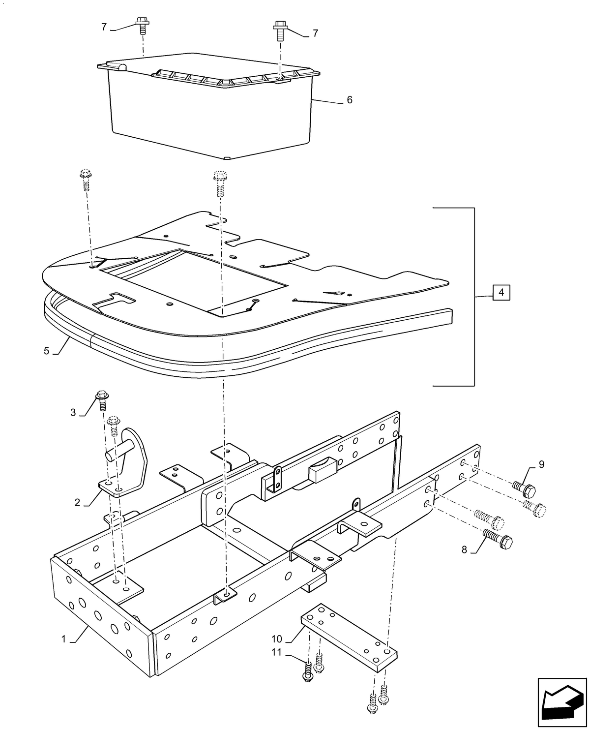 Workmaster 37 HOUSING | Part# MT40288183 — BRIM:PARTS NEW-HOLLAND