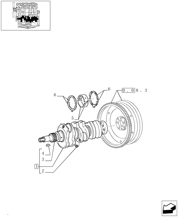 TN60A SET OF MAIN BRGS