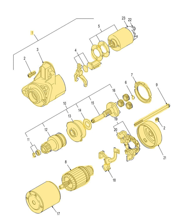 TC33DA STARTER MOTOR