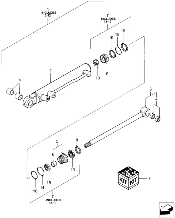 SBA344952581R REMAN-HYD CYLINDER