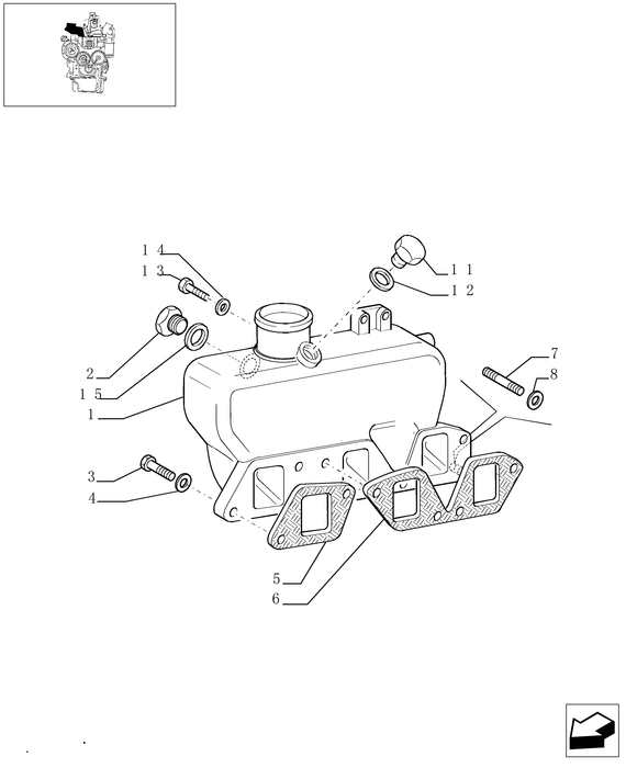 TN60A INLET MANIFOLD