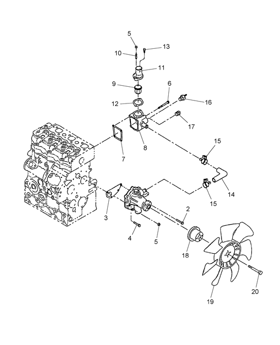 TC23DA WATER PUMP